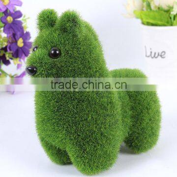 Creative Potted Decor Handcraft Flocking Artificial Alpaca Animals photo-2
