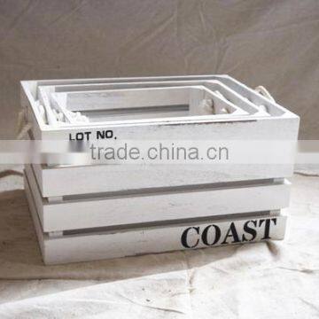 Wood Storage Crate, Unfinished Wood Wine Crate photo-3