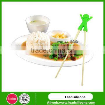 Factory directly supply different promotion item silicone chopsticks helper/holder/learner for kids