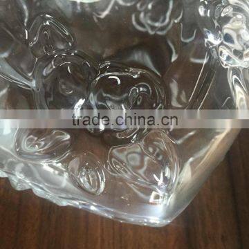 New Arrived Heart Shape Glass Candy Jar Crystal Glass Jar With Glass Lid photo-5