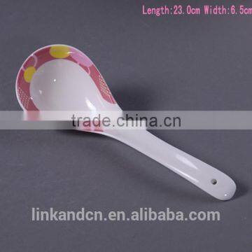 SP1535 Haonai High quality ceramic spoon, big ceramic soup spoon