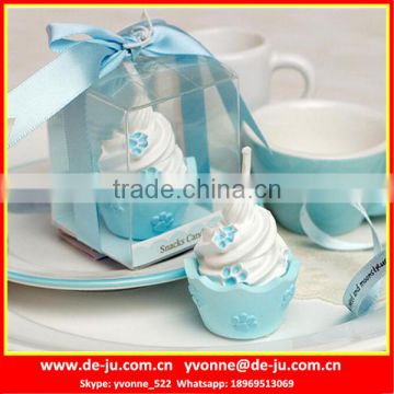 Wedding Door Gift Small Cream Cake Shaped Fake Candles