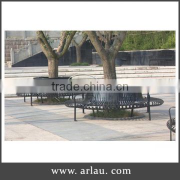 Arlau galvanized steel park round tree bench