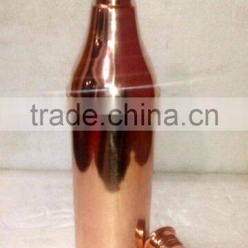 100% PURE COPPER WATER DRINKING BOTTLE , TRAVELLERS PURE COPPER DRINKING WATER BOTTLE photo-2