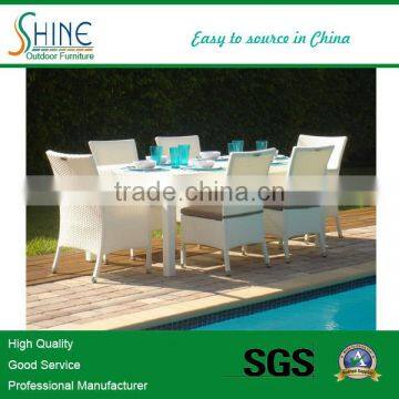 Dubai outdoor quadrate dining table and chair 8 seaters set SOF1015