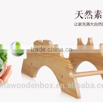 whisky six bottles display rack wooden wine display stand/wooden wine rack Antique Design Handmade Wooden Wine Rack
