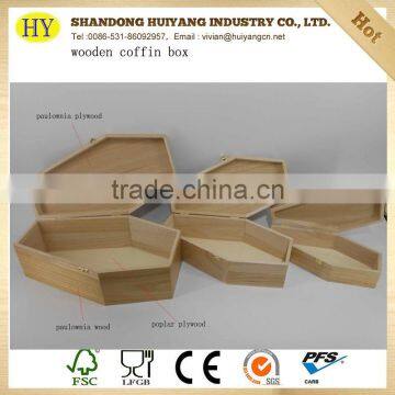 Wholesale Unfinished Wooden Coffin Box for Pet photo-5