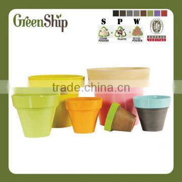 Home Decorative coated plastic flower pots