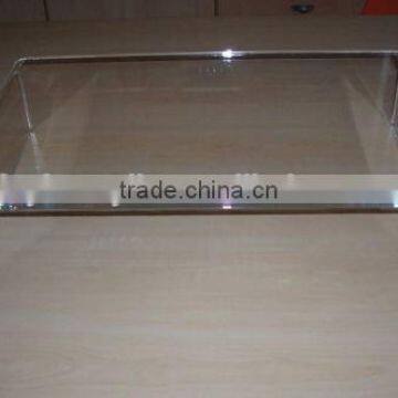 Cheap Acrylic Lucite Clear White tv Stand for Sale photo-2