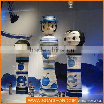 Custom Home Decoration Paper Display Paper Cartoon Statue