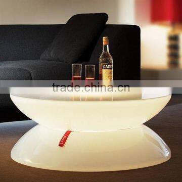 hotel and resorts used led glowing coffee table and sofa sets / Apple shaped plastic table sets