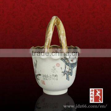 Special Design Excellent Quality Handmade Ceramic Fruit Basket for Home Usage photo-2