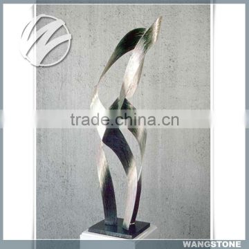 Contemporary stainless steel living room decorative sculpture