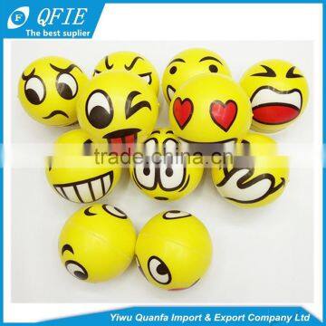 Wholesale 5cm Soft Custom Antistress Emoji PU Foam Squeeze Ball for Vending Machine photo-6