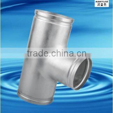 stainless steel 45 degree Equal tee