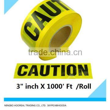 Yellow Caution Tape 3" Inch X 1000' Ft. Rolls Safety Barrier Police Barricade