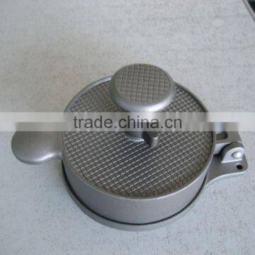 Single hand operated hamburger mould