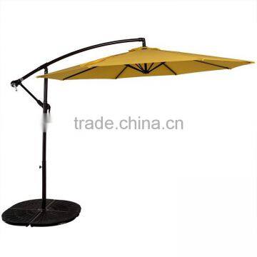 Steel Tube 3M Banana Beach Umbrella for beach patio use