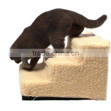 Pet Stairs Cat Small Puppy Dog Steps with Washable Portable Cover 3 Steps