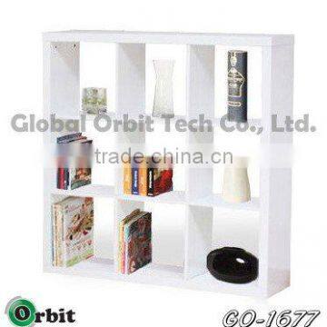 Nine lattice wooden book Shelf