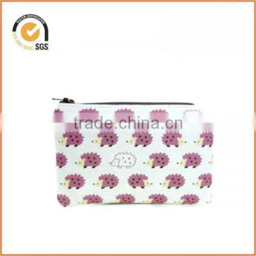 Mini Zipper Pouch / Hedgehog Bag in Lilac Purple By Chiqun Dongguan CQ-H03014