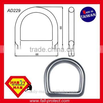 AD229 Aluminum 20kN Safety Forged D-Ring photo-2