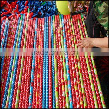 China Manufacture Pvc Coated Wooden Broom Handles Made of Hardwood