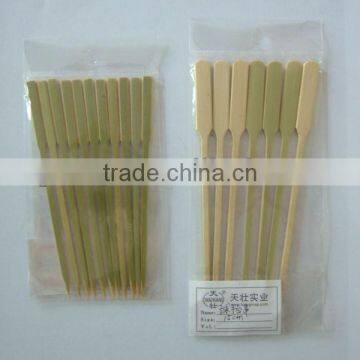 natural green bamboo paddle skewer