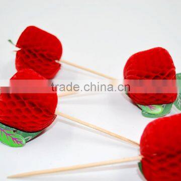 Handmade Wedding / Birthday /Party Decorative Wooden Picks photo-3