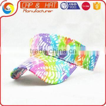 Custom Embroidery Colorful Sport Sun Hat Of Women