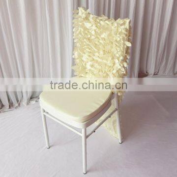 Luxury 3D Ruffled Taffeta Chiavari Chair Cover 2 Style For Choice 50PCS A Lot With Free Shipping photo-5
