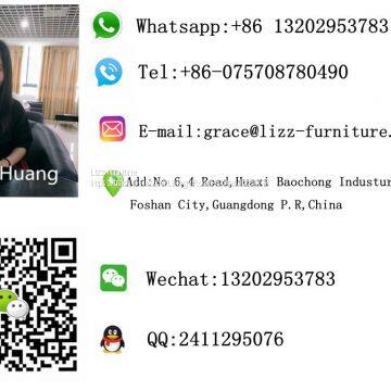 Современный серый кожаный диван для гостиной photo-2