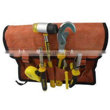 Canvas kits admission package / bag electrician suede leather bag, leather tool bag