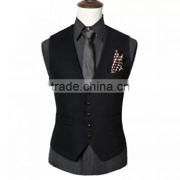 Custom Fashion Cotton Waistcoat for Men OEM Design in China 2016 photo-2
