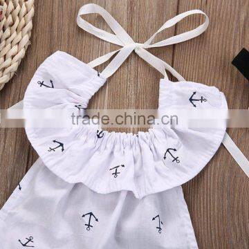 Baby Girls Clothes 2017 Hot Sale Cotton Kid Boutique Clothing Girls Printed Sets Wholesale Organic Cotton Baby Romper photo-6