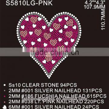 Custom Heart Rhinestone/Acrylic /Gem Stone Glitter Hot Fix Rhinestone for Clothing photo-2