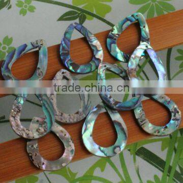 Natural Leaf Shape Black Shell Charms Diy Black Shell Charm Pendant Wholesale Jewelry Accessories