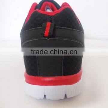 Black With Red Decoration Factory Price Sport Shoe Men photo-4