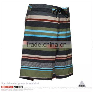 Men's Colorful Stripes Shorts Full Sublimation Four Way Stretch Boardshorts photo-3