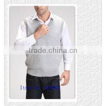 knitted cashmere latest vest designs for mens waistcoat