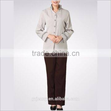Custom Long Sleeve Cheap Hotel Restaurant Uniform photo-3