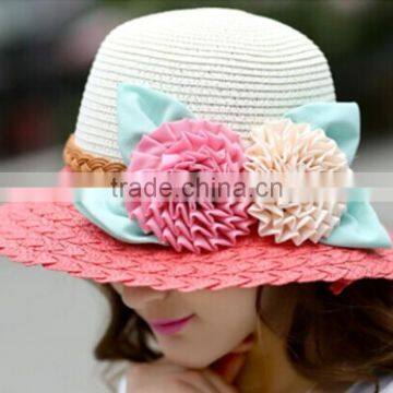 Zm40600b Cheap Price Custom Fast Delivery Straw Hat Pattern for Women photo-2