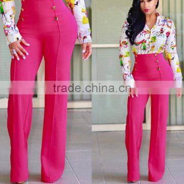 Zm50319b Casual Trumpet Woman Long Trousers Europe Fahion Pants photo-4