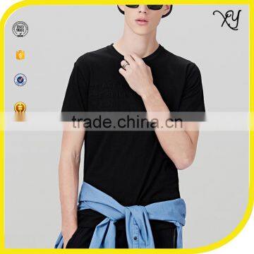New Fashion Design Blank Black Slim Fit Tee Custom Men t Shirt Wholesale China