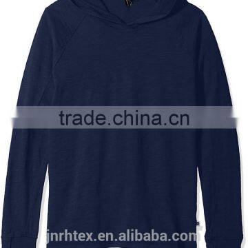 Plain Custom Cotton Polyester Gym Men's Long Sleeve T-shirt photo-2