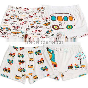 2016 New Fashion Design Customized Your Own Brand 95%Cotton 5%Spandex Colorful Cute Kids Boxer Briefs