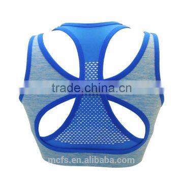 Latest Style Hollow Out Fitness Bra Underwear Seamless Sexy Women Sports Bra Top photo-2