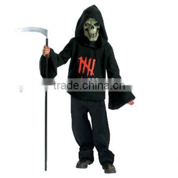 Black Teen Grim Resper Costume For Child Halloween Gift