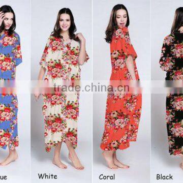 Kaftans Wholesale Women Long Abaya New Style Sexy Kimonos Robes KF-T106 photo-2