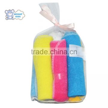 Colorful baby gift set newborn towel pure towel for baby